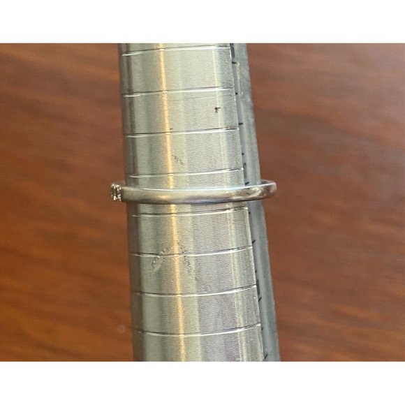 10k White Gold .25ctw Diamond Ring Sz 6.75 Signed JTW Wedding Band - Picture 7 of 8